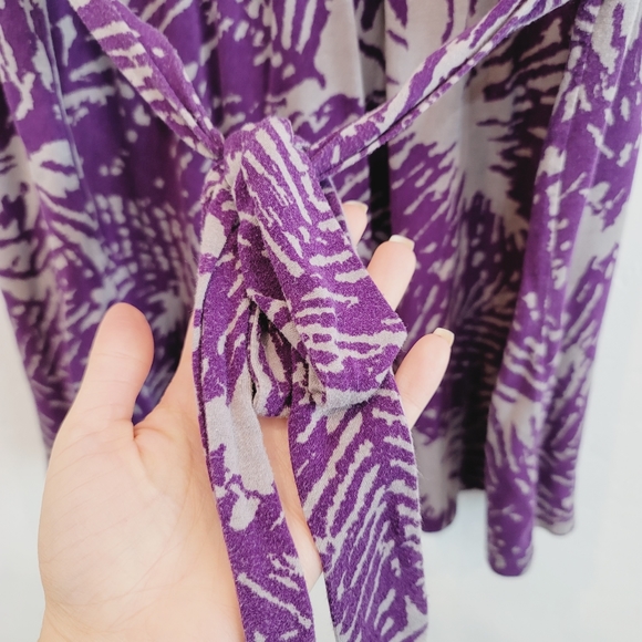 💕 Liz Lange Maternity & Nursing Sleeveless Top Gray & Purple Women's Size Large - Picture 4 of 10